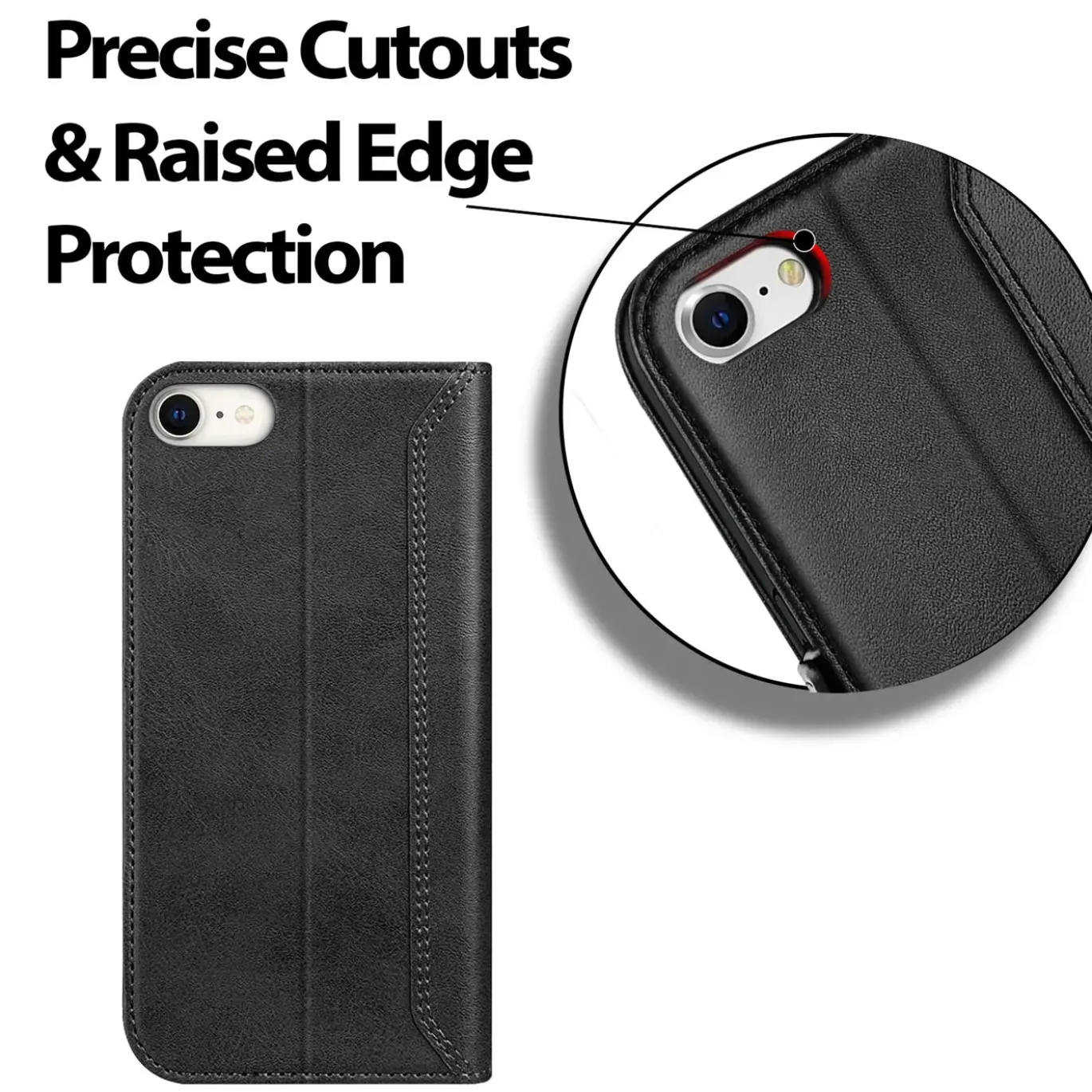 iPhone 7 / 8 / SE 2 / SE 3 - Robuste Klapphülle mit RFID Block