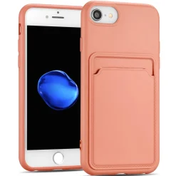 iPhone 7 / 8 / SE 2 / SE 3 - Silikonhülle mit Kartenfach & Kameraschutz