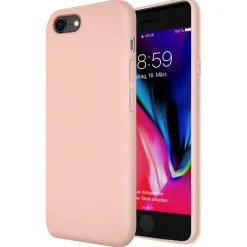 iPhone 7 / 8 / SE 2 / SE 3 - Silikon Case mit Mikrofaser-Innenseite