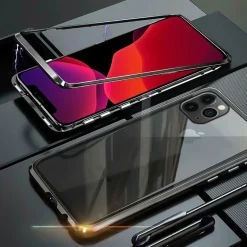 iPhone 12 / 12 Pro - Glas Hülle mit Metallrahmen