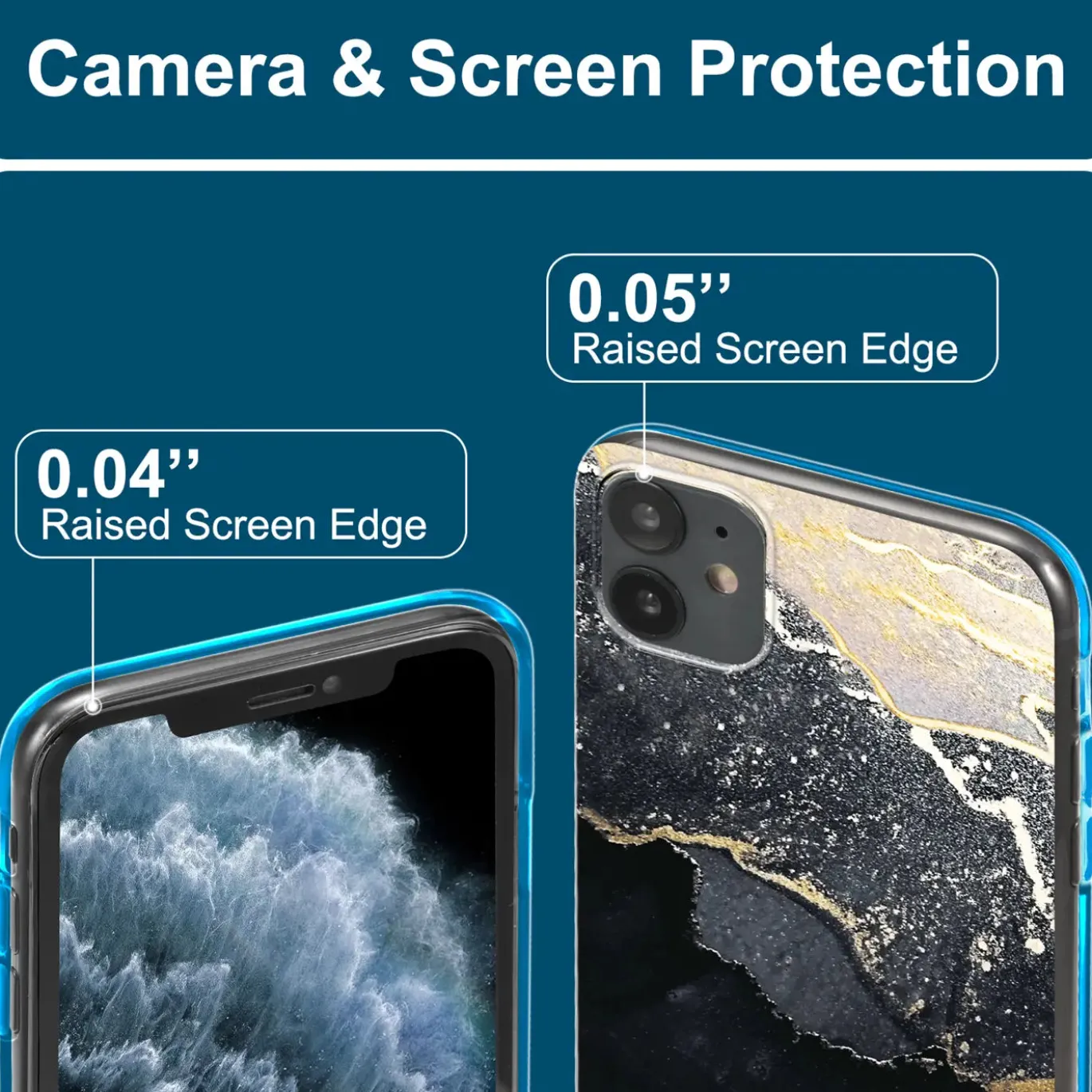iPhone 12 / 12 Pro - Marmor & Sand Design Hülle