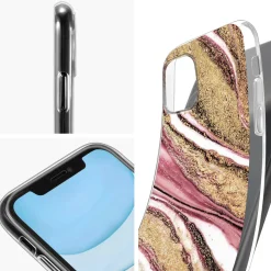 iPhone 12 / 12 Pro - Marmor & Sand Design Hülle