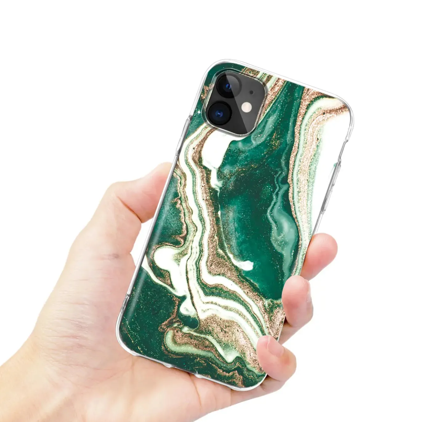 iPhone 12 / 12 Pro - Marmor & Sand Design Hülle