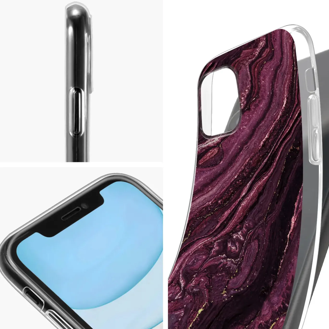 iPhone 12 / 12 Pro - Marmor & Sand Design Hülle