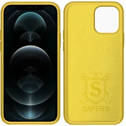 iPhone 12 / 12 Pro - Silikon Case mit Mikrofaser-Innenseite