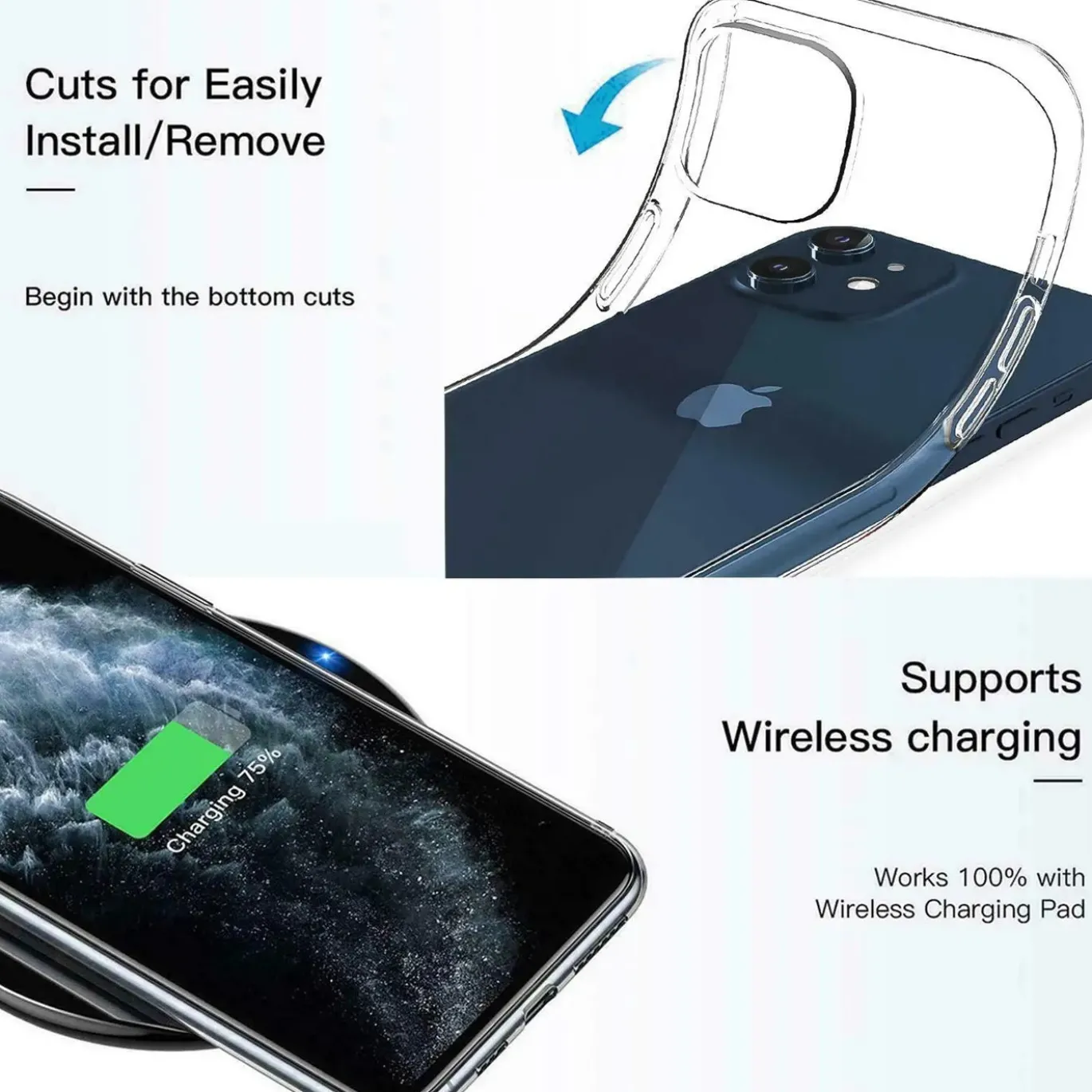iPhone 12 / 12 Pro - Slim Clear Case Hülle