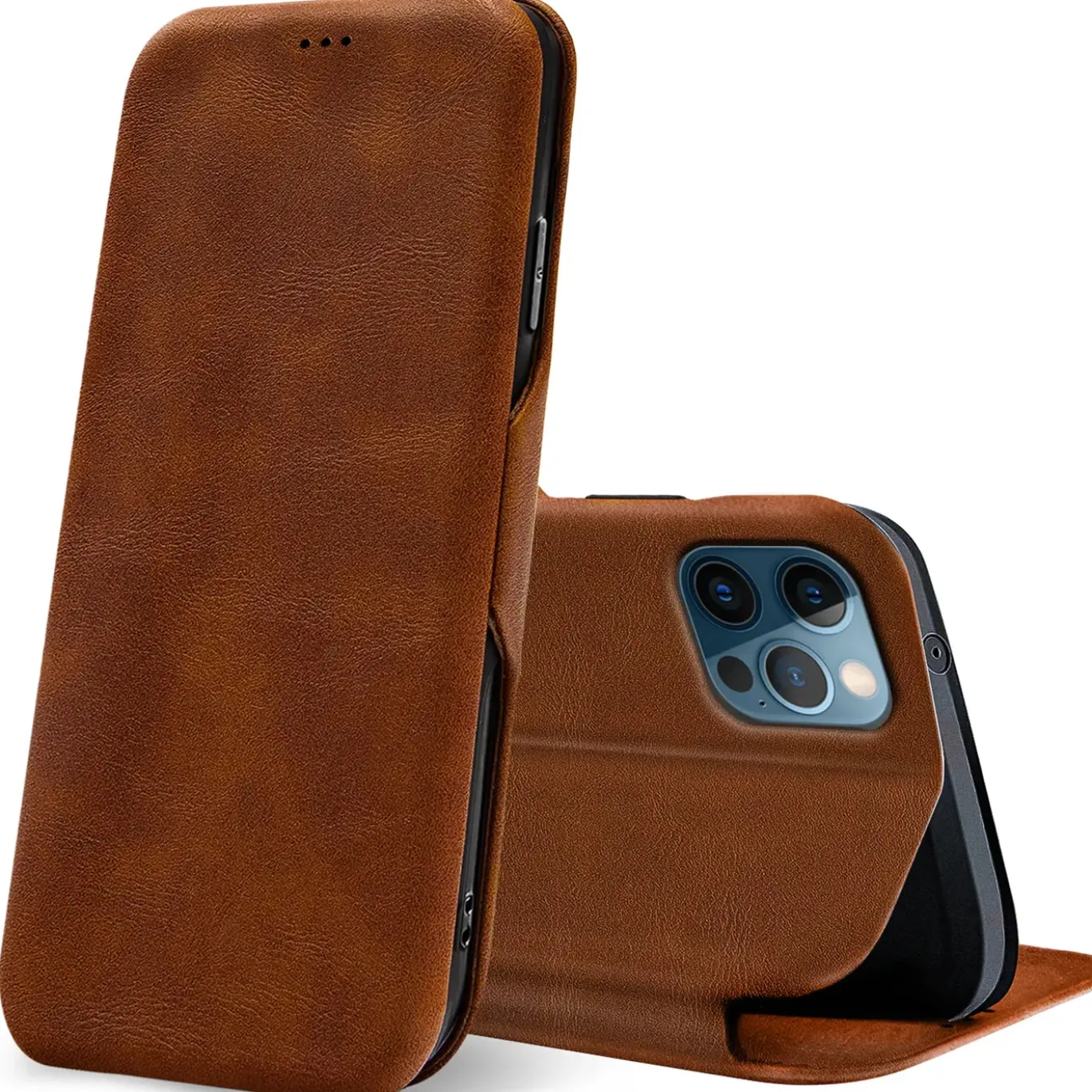 iPhone 12 / 12 Pro - Wallet Etui mit Standfunktion