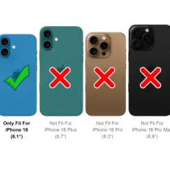 iPhone 16 - Booklet Case mit Magnetverschluss