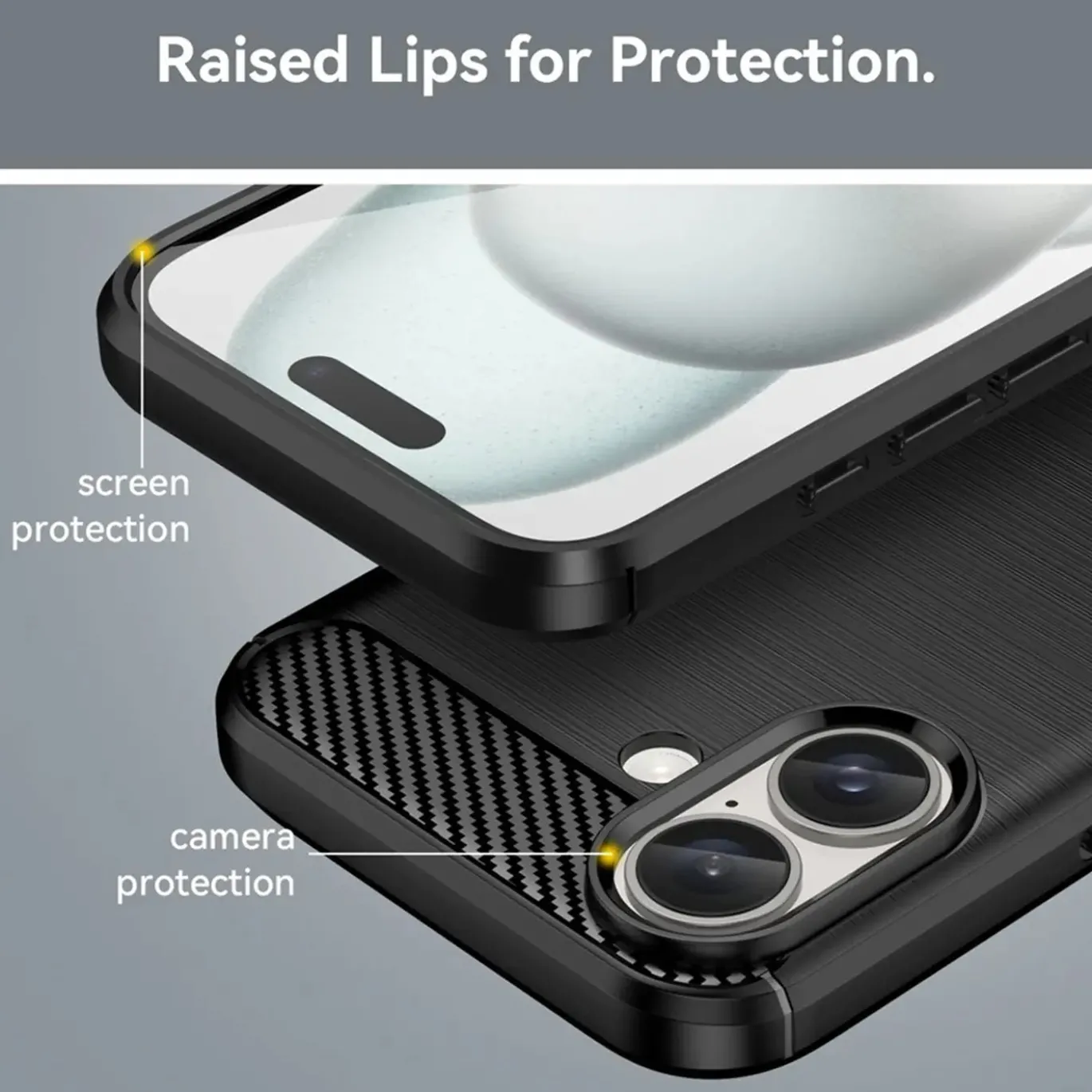 iPhone 17 - Carbon Case Hülle, stoßfest
