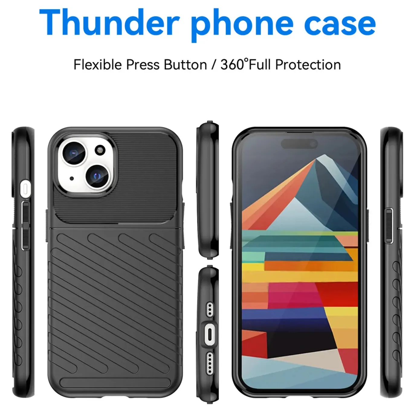 iPhone 15 - Elegante Hülle stoßfest & stylisch