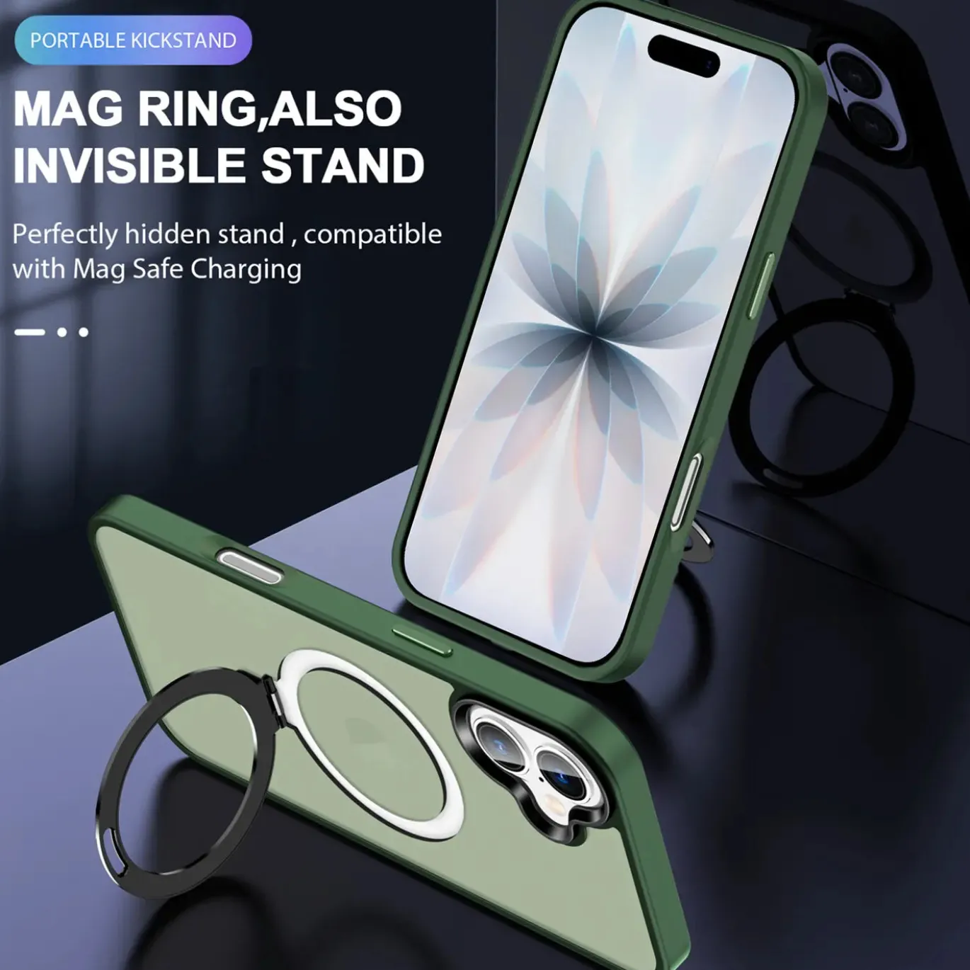 iPhone 17 - Farbige MagSafe Hülle mit Ring