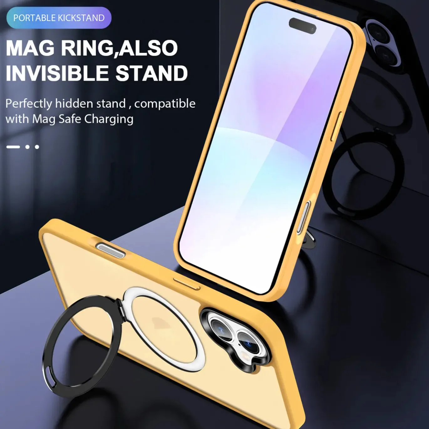 iPhone 17 - Farbige MagSafe Hülle mit Ring