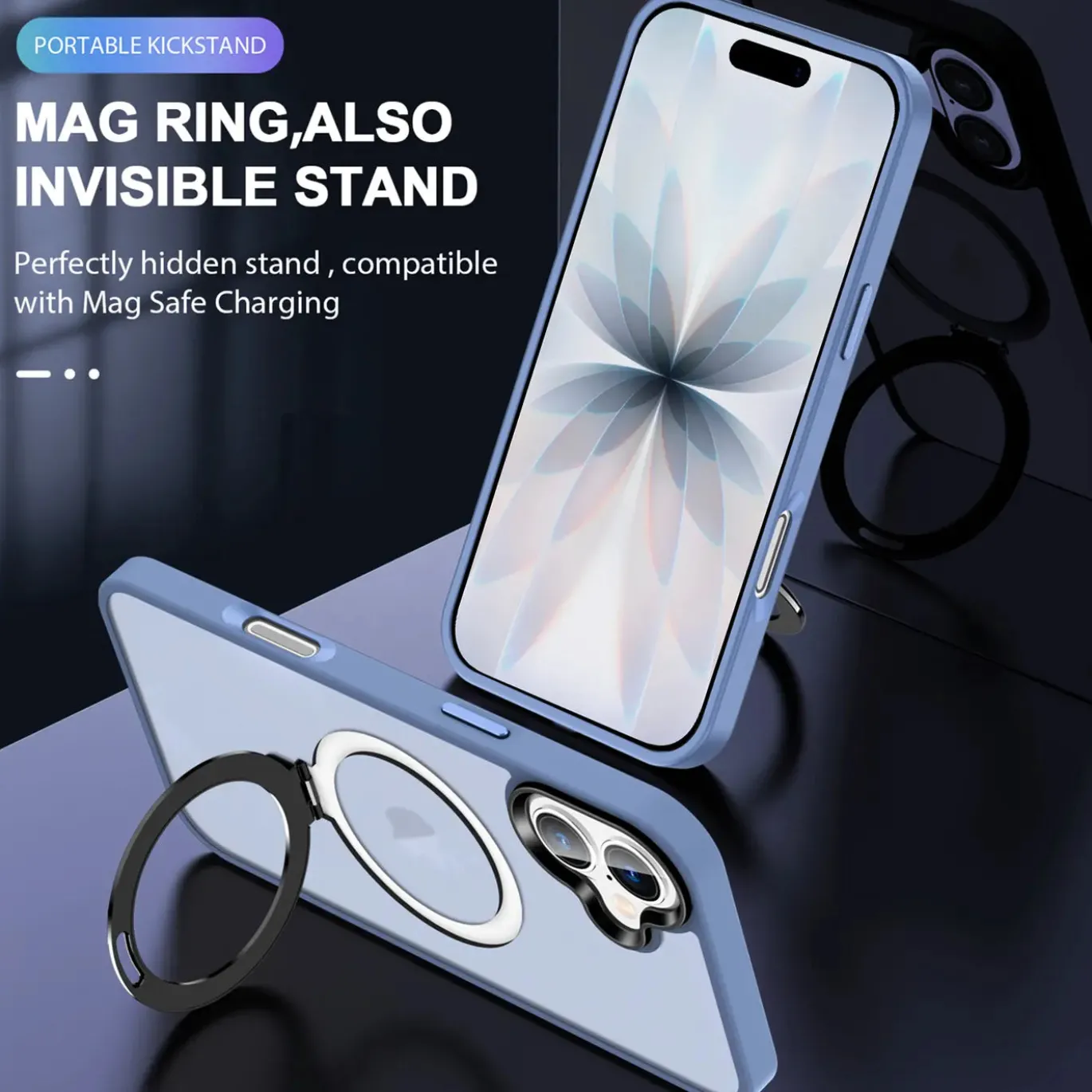 iPhone 17 - Farbige MagSafe Hülle mit Ring