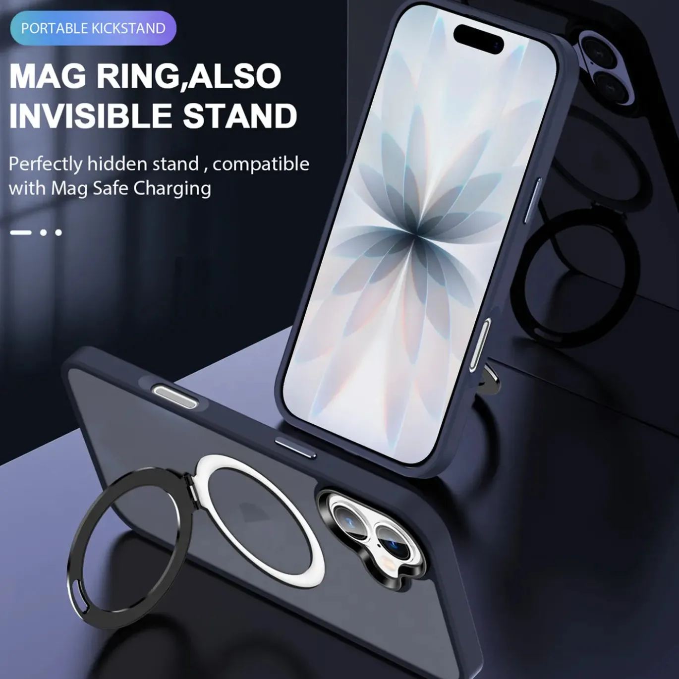 iPhone 17 - Farbige MagSafe Hülle mit Ring