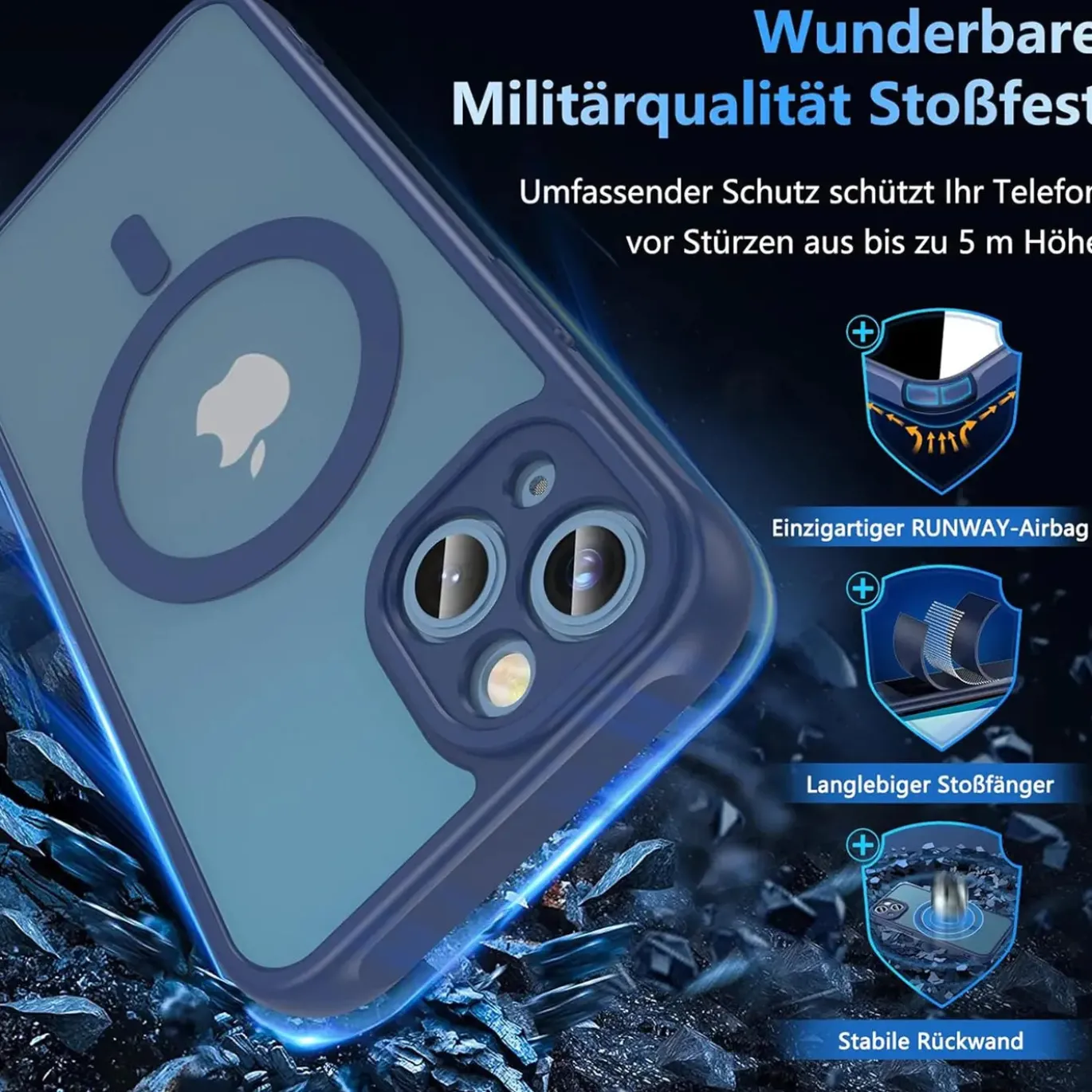 iPhone 13 - Farbige MagSafe Hülle mit Kameraschutz