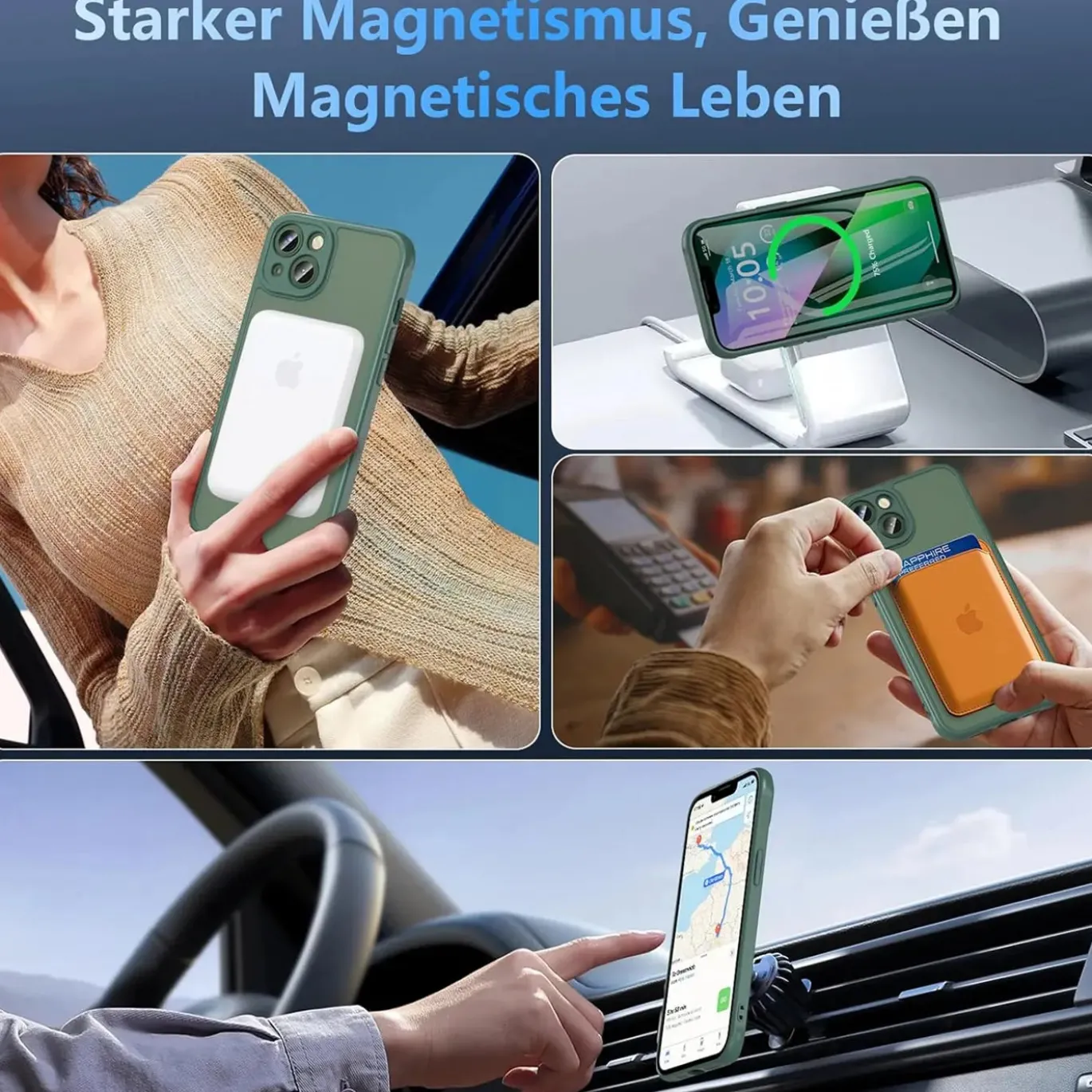 iPhone 13 - Farbige MagSafe Hülle mit Kameraschutz