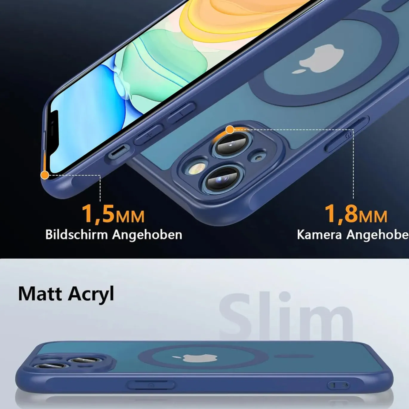 iPhone 11 - Farbige MagSafe Hülle mit Kameraschutz