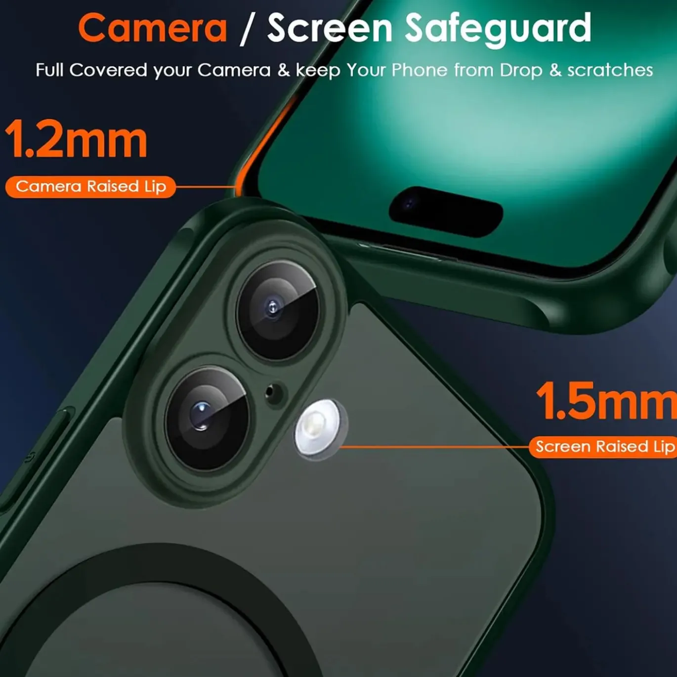 iPhone 16 - Farbige MagSafe Hülle mit Kameraschutz