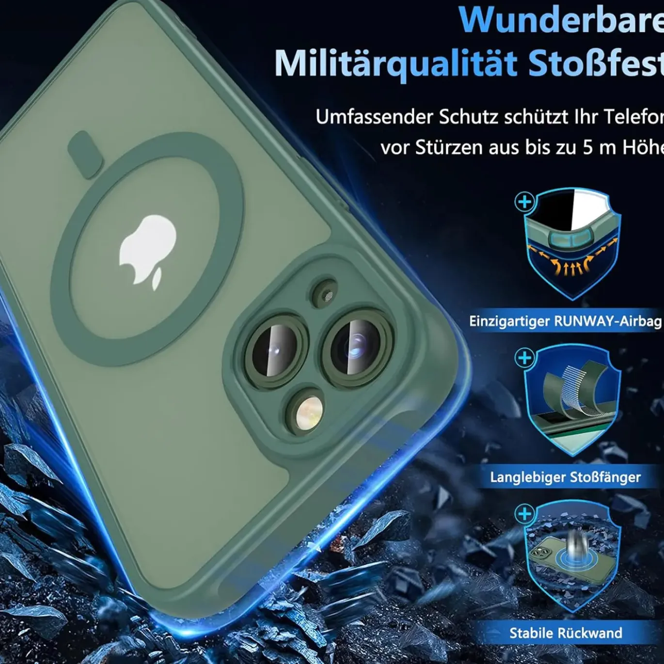 iPhone 11 - Farbige MagSafe Hülle mit Kameraschutz