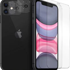 iPhone 11 - 9H Displayschutzfolie 2x Display & Kamera