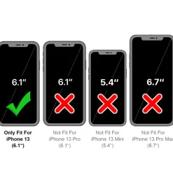 iPhone 13 - Jeanslook Klapphülle mit Kartenfach