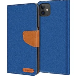 iPhone 11 - Jeanslook Klapphülle mit Kartenfach