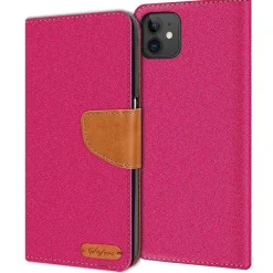iPhone 11 - Jeanslook Klapphülle mit Kartenfach
