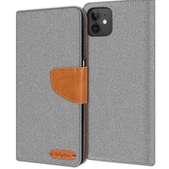 iPhone 11 - Jeanslook Klapphülle mit Kartenfach
