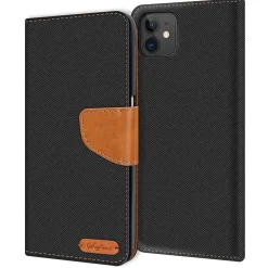 iPhone 11 - Jeanslook Klapphülle mit Kartenfach