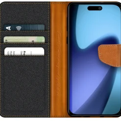 iPhone 17 - Jeanslook Klapphülle mit Kartenfach