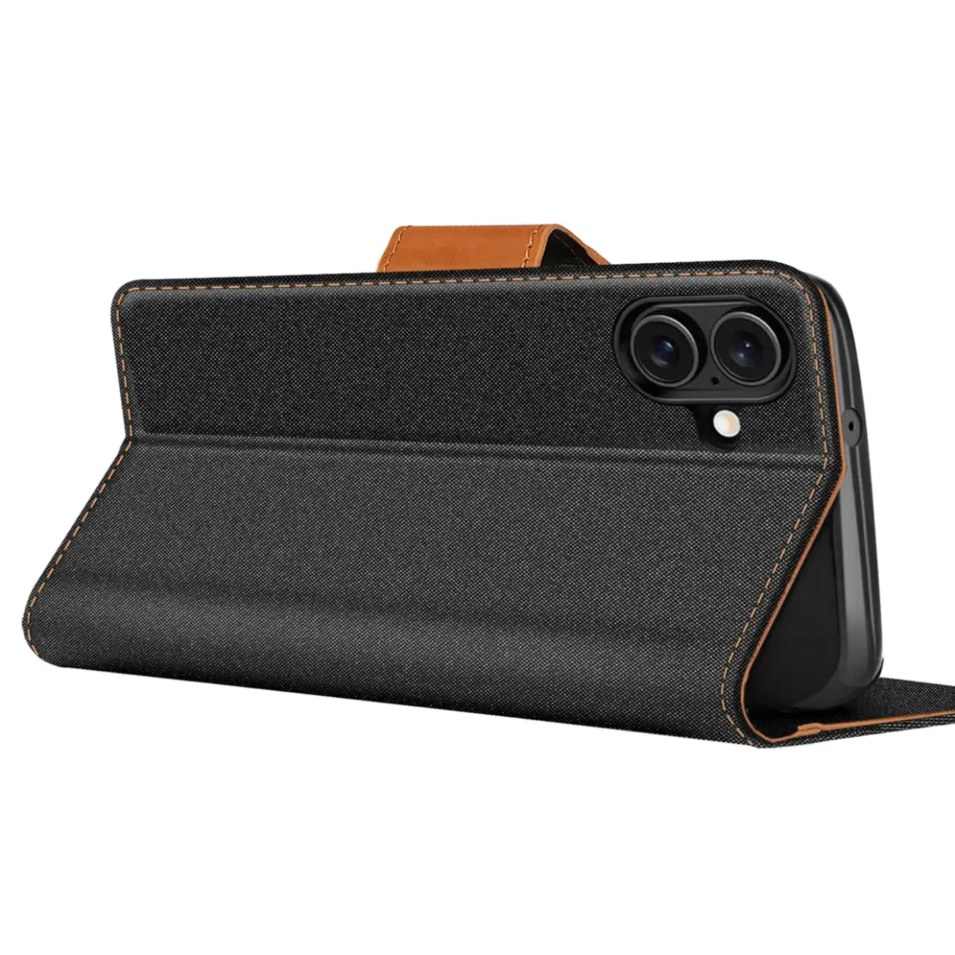iPhone 17 - Jeanslook Klapphülle mit Kartenfach
