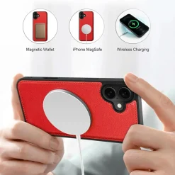 iPhone 16 - Klapphülle mit Kartenfächern & MagSafe-Kompatibilität