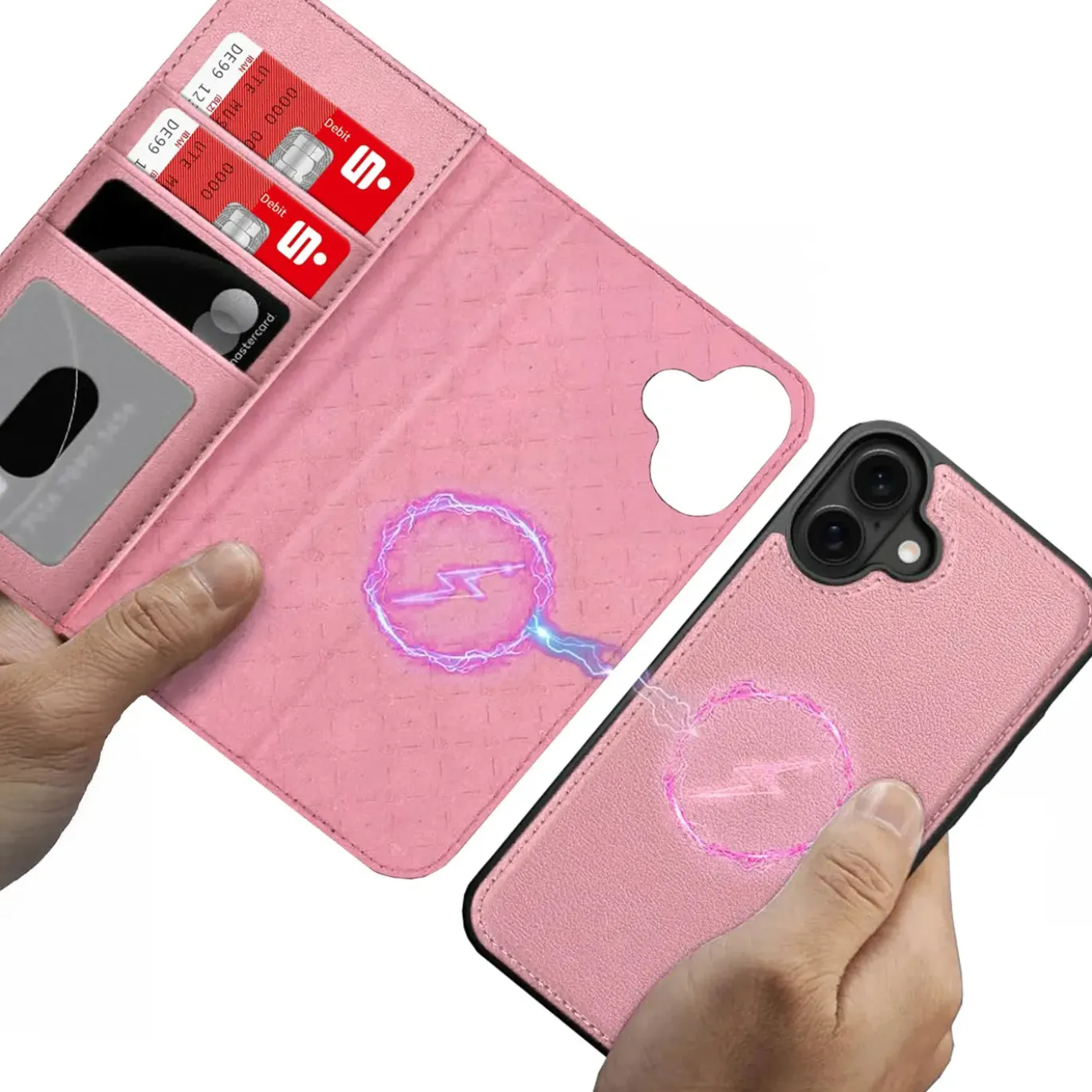 iPhone 16 - Klapphülle mit Kartenfächern & MagSafe-Kompatibilität