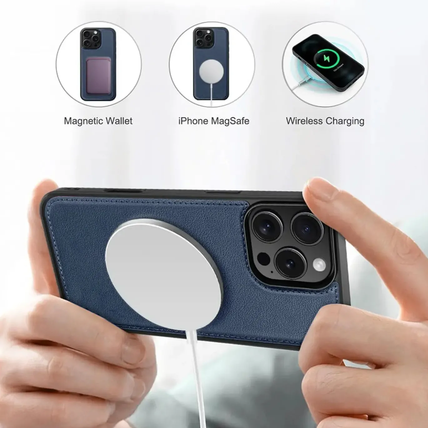 iPhone 13 - Klapphülle mit Kartenfächern & MagSafe-Kompatibilität