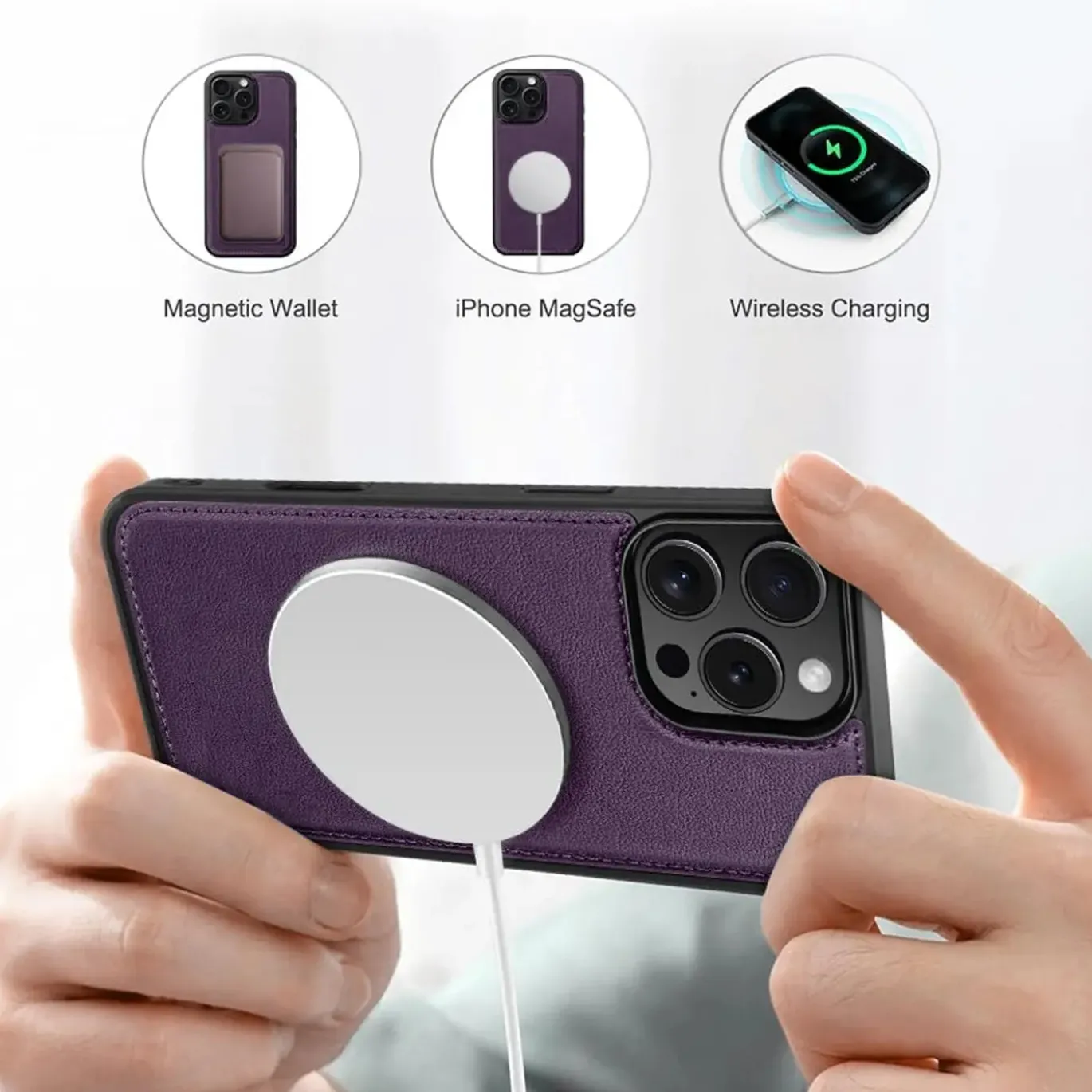 iPhone 13 - Klapphülle mit Kartenfächern & MagSafe-Kompatibilität
