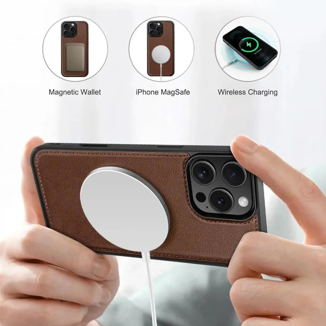 iPhone 13 - Klapphülle mit Kartenfächern & MagSafe-Kompatibilität