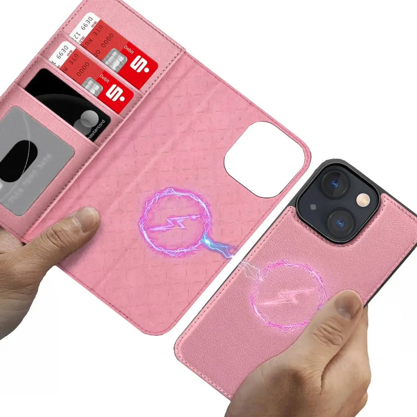 iPhone 13 - Klapphülle mit Kartenfächern & MagSafe-Kompatibilität