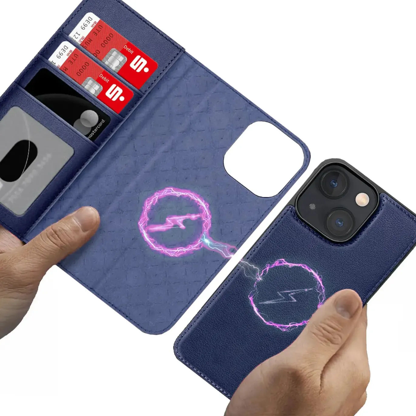 iPhone 13 - Klapphülle mit Kartenfächern & MagSafe-Kompatibilität