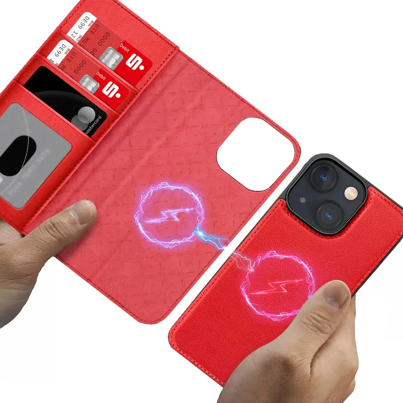 iPhone 13 - Klapphülle mit Kartenfächern & MagSafe-Kompatibilität