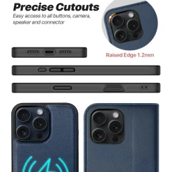 iPhone 14 - Klapphülle mit Kartenfächern & MagSafe-Kompatibilität