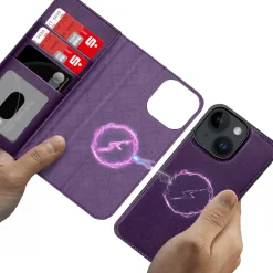 iPhone 14 - Klapphülle mit Kartenfächern & MagSafe-Kompatibilität