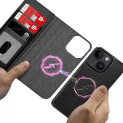 iPhone 14 - Klapphülle mit Kartenfächern & MagSafe-Kompatibilität