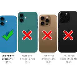 iPhone 16 - Klapphülle mit Kartenfächern & MagSafe-Kompatibilität