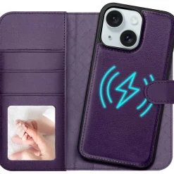 iPhone 15 - Klapphülle mit Kartenfächern & MagSafe-Kompatibilität