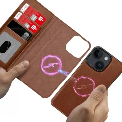 iPhone 15 - Klapphülle mit Kartenfächern & MagSafe-Kompatibilität