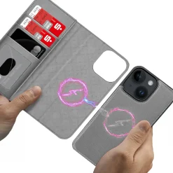 iPhone 15 - Klapphülle mit Kartenfächern & MagSafe-Kompatibilität
