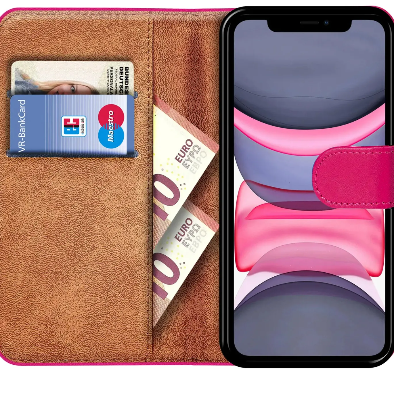 iPhone 11 - Klapphülle mit Kartenfächern