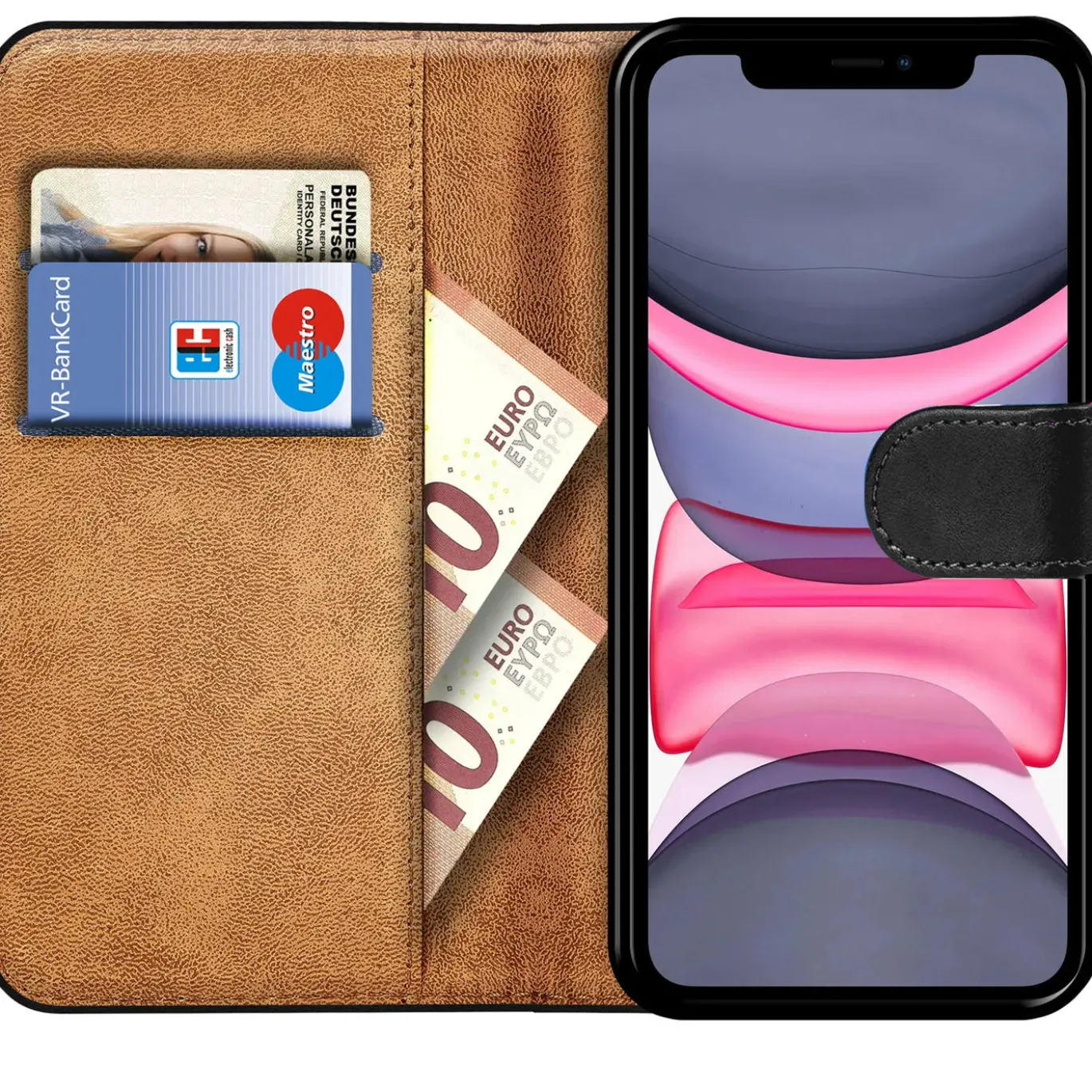 iPhone 11 - Klapphülle mit Kartenfächern