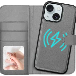 iPhone 15 - Klapphülle mit Kartenfächern & MagSafe-Kompatibilität