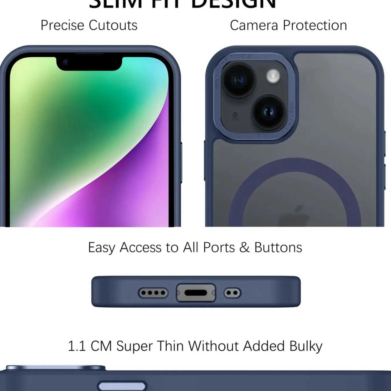 iPhone 14 - MagSafe Hülle mit Kameraschutz